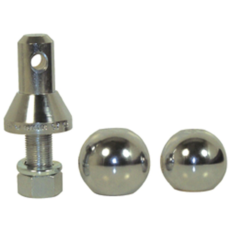 Convert-A-Ball 228.1066 901B Nickel-Plated Shank with 2 Balls - 1"